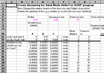 Image of the Helix Creation Spreadsheet and link to download spreadsheet